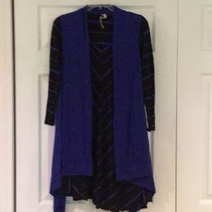Comfy USA long sleeve tunic and vest set